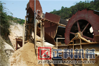 滚筒筛沙机进料口